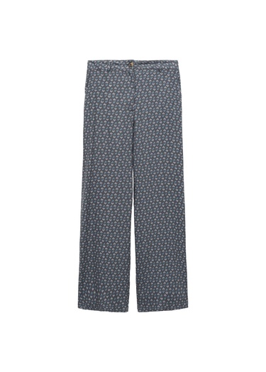  Mango Çocuk Çiçekli Pantolon Kömür Karası