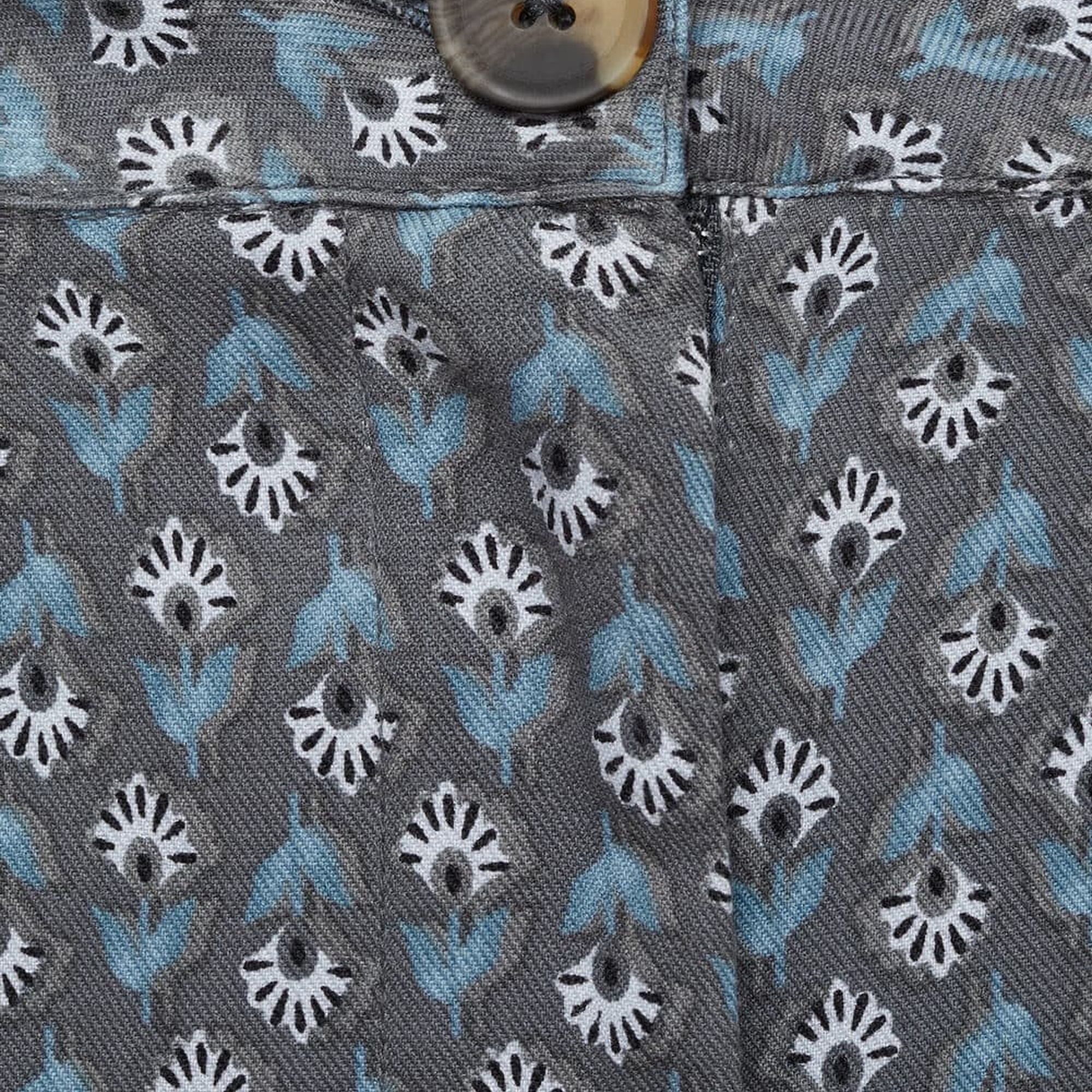 Mango Çocuk Çiçekli Pantolon Kömür Karası