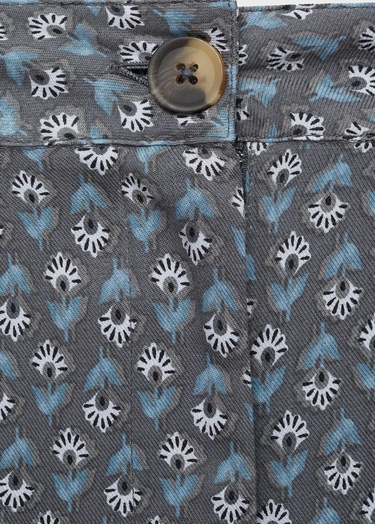  Mango Çocuk Çiçekli Pantolon Kömür Karası