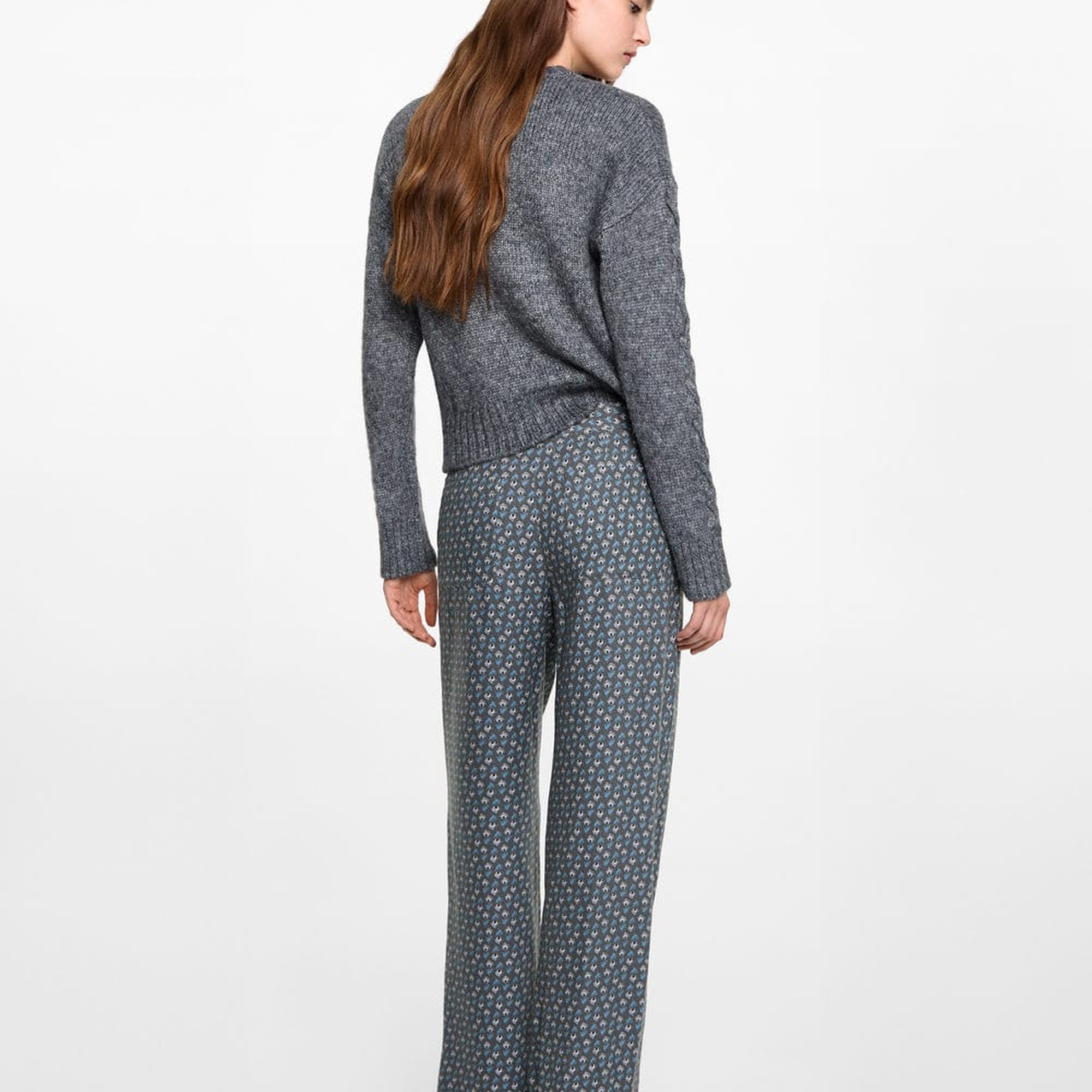 Mango Çocuk Çiçekli Pantolon Kömür Karası