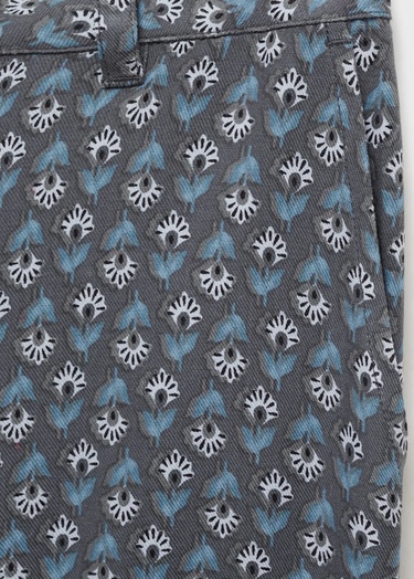  Mango Çocuk Çiçekli Pantolon Kömür Karası