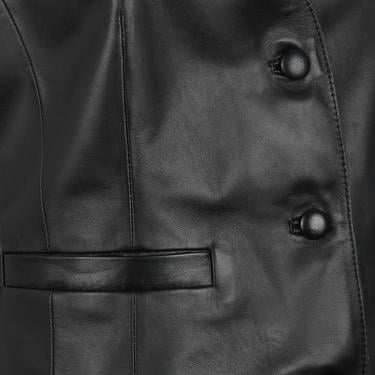  Itala Siyah Kadın Deri Yelek