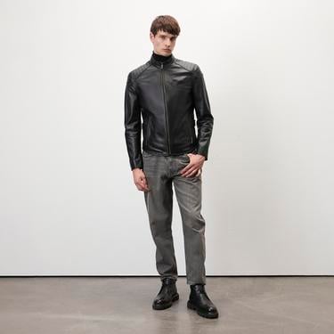  Dugan Siyah Erkek Deri Mont