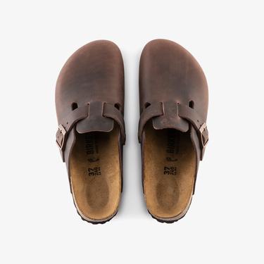  Birkenstock Boston Leoi Unisex Kahverengi Terlik