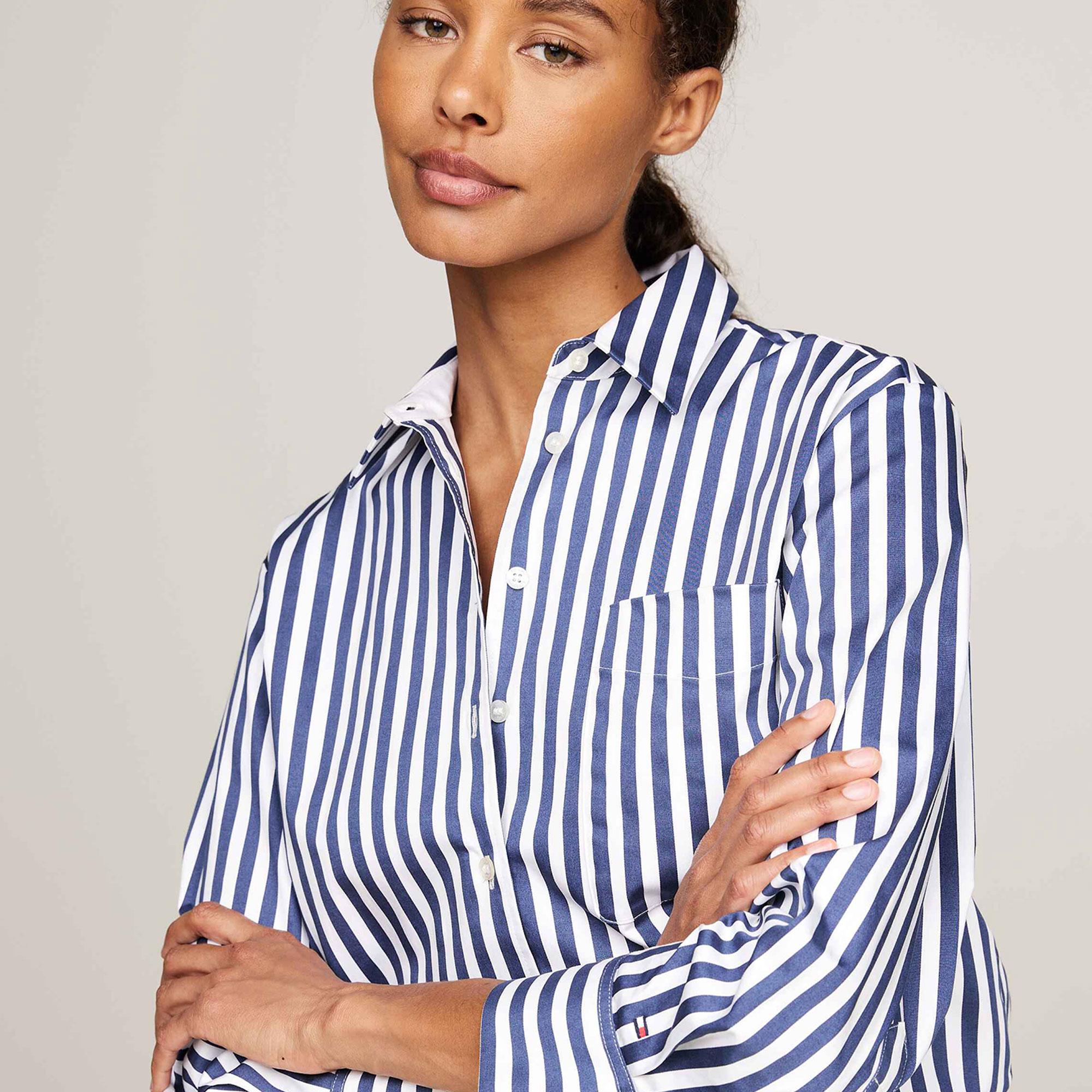 Tommy Hilfiger Kadın Beyaz Gömlek