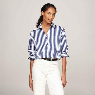  Tommy Hilfiger Kadın Beyaz Gömlek