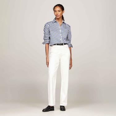  Tommy Hilfiger Kadın Beyaz Gömlek