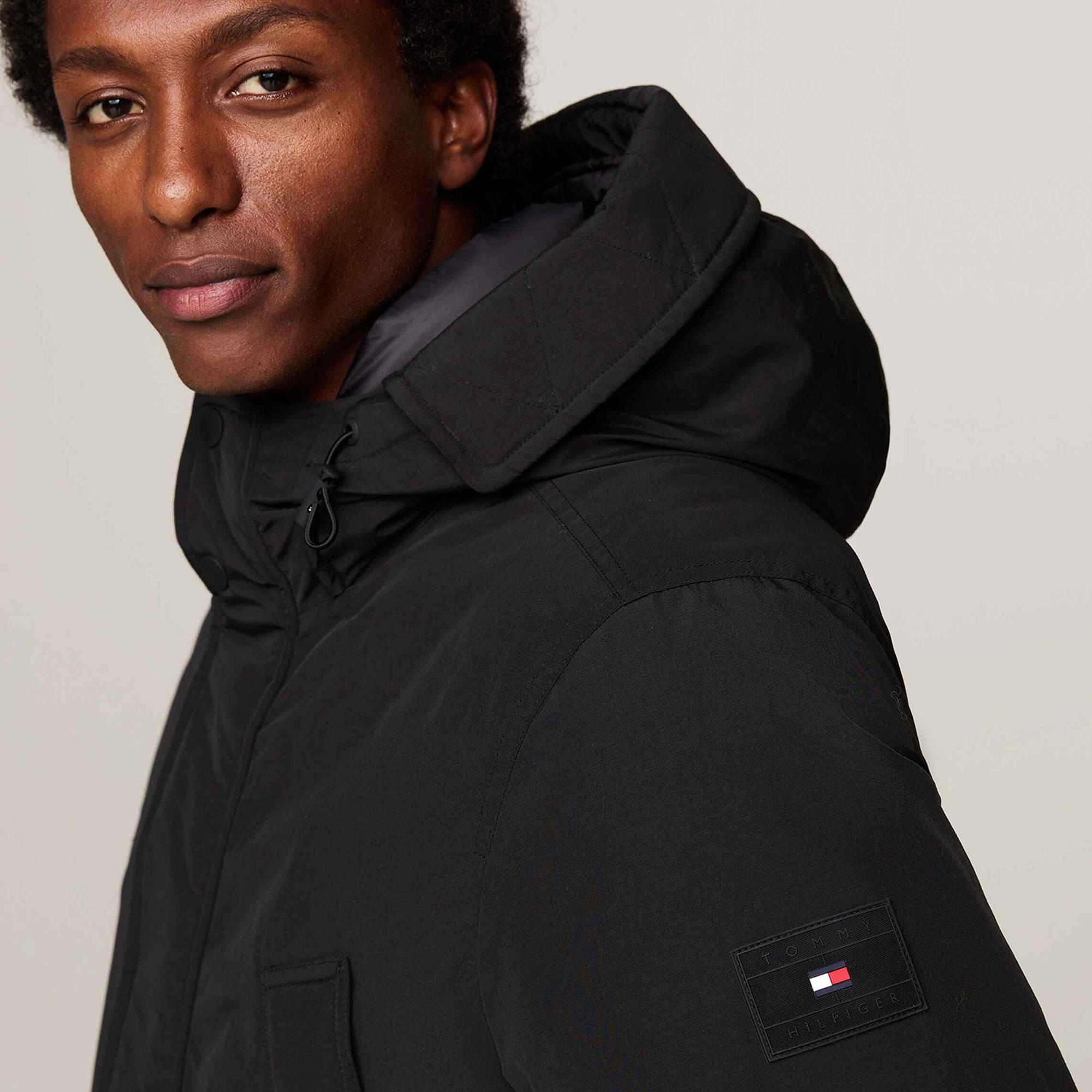 Tommy Hilfiger Erkek Siyah Mont