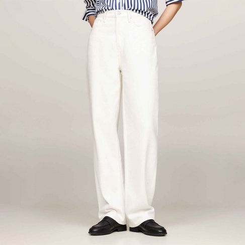  Tommy Hilfiger Kadın Beyaz Jean Pantolon