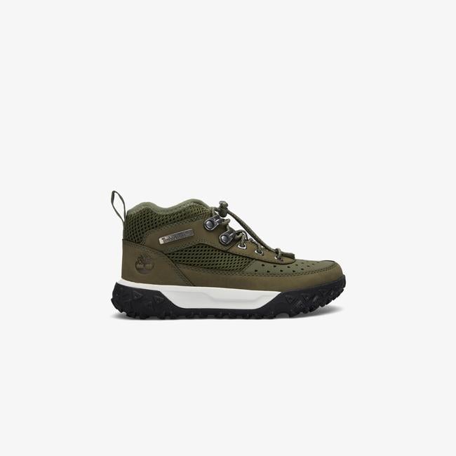  Timberland Greenstride Motion 6 Mid Lace Up Çocuk Yeşil Outdoor Ayakkabı
