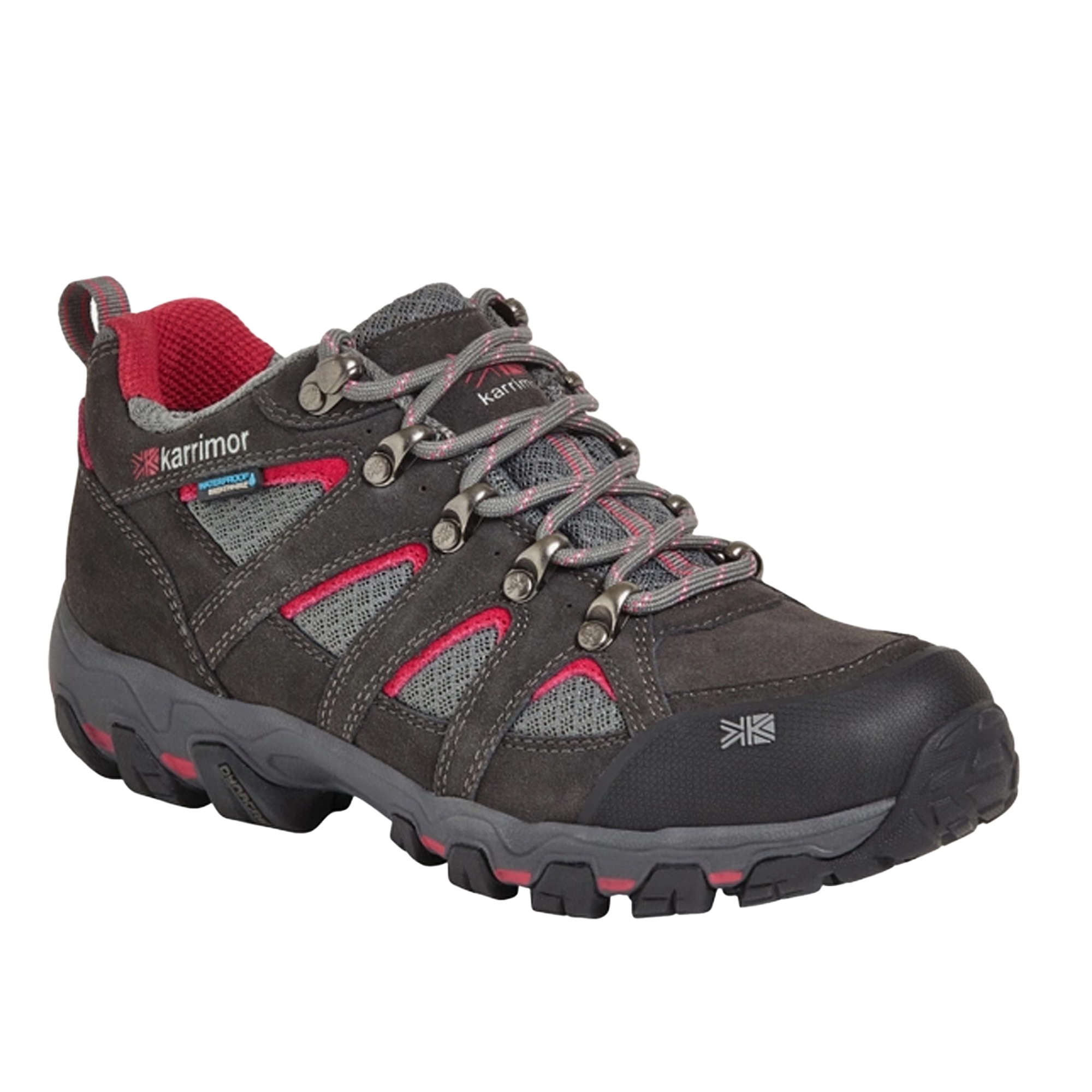 Karri̇mor Bodmin Low 5 Ladies Weathertite Dark Grey/cochineal Kadın Gri Outdoor Ayakkabı
