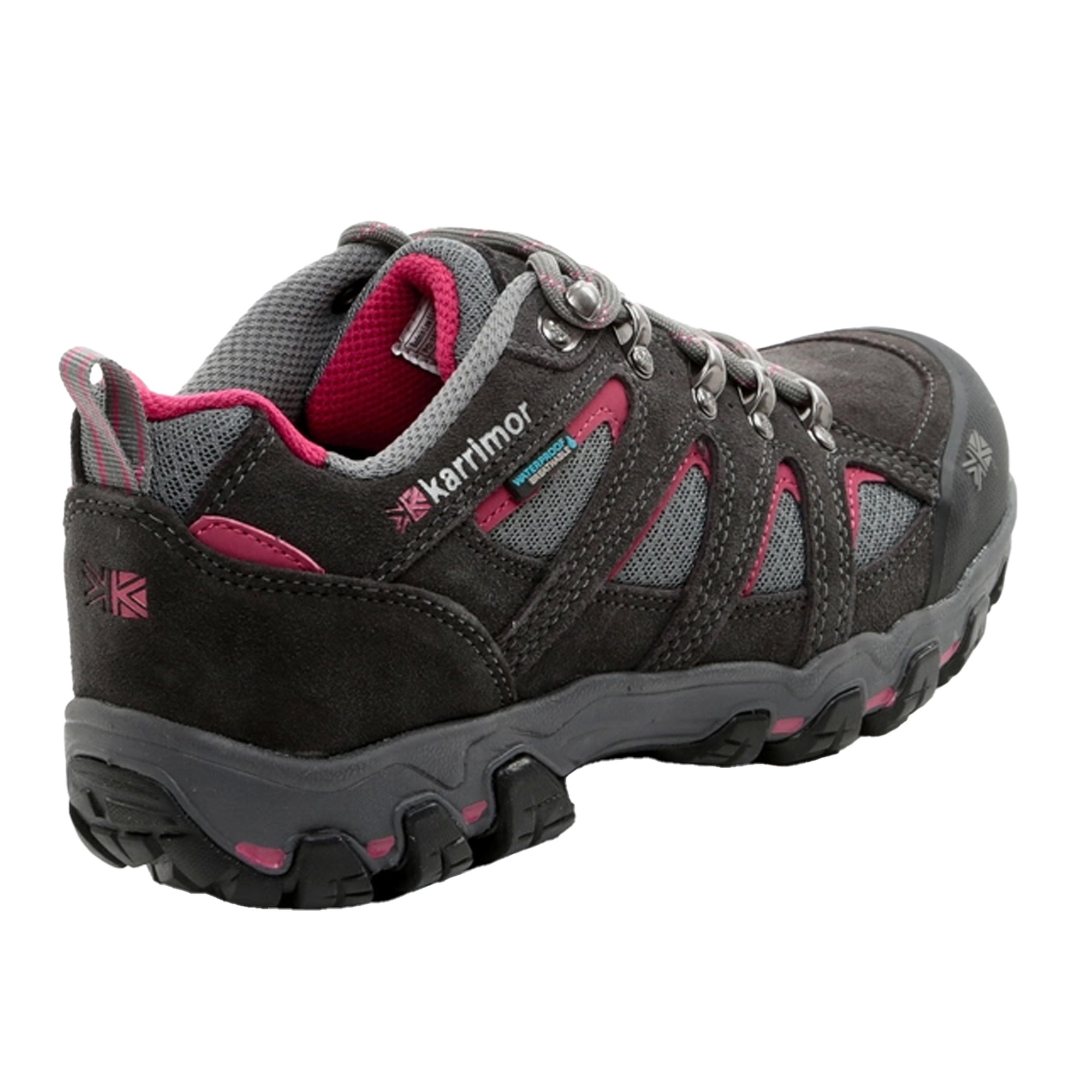 Karri̇mor Bodmin Low 5 Ladies Weathertite Dark Grey/cochineal Kadın Gri Outdoor Ayakkabı