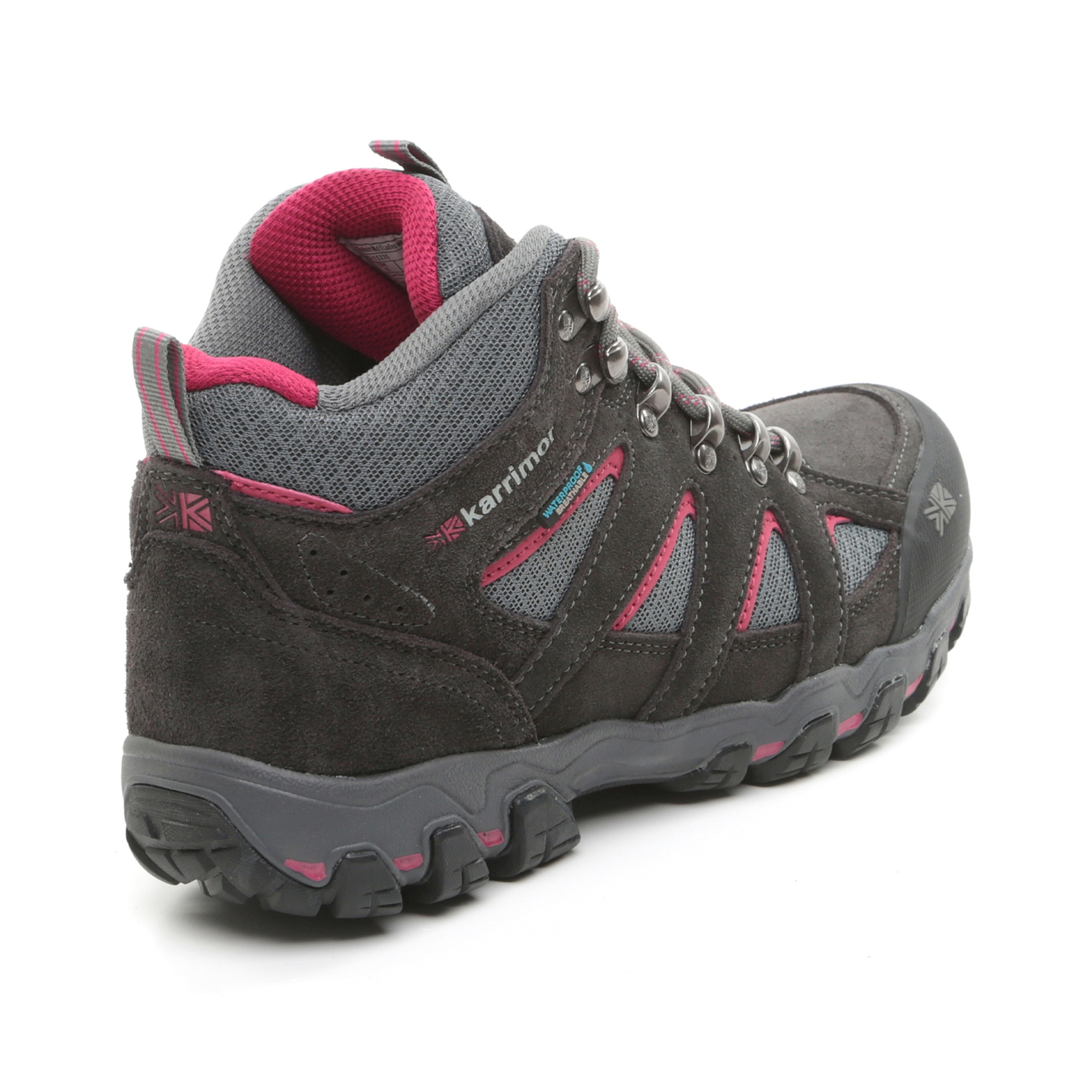 Karri̇mor Bodmin Mid 5 Ladies Weathertite Dark Grey/cochineal Kadın Gri Bot