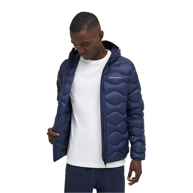  Peak Performance Helium Down Hood Erkek Mavi Outdoor Ceketi