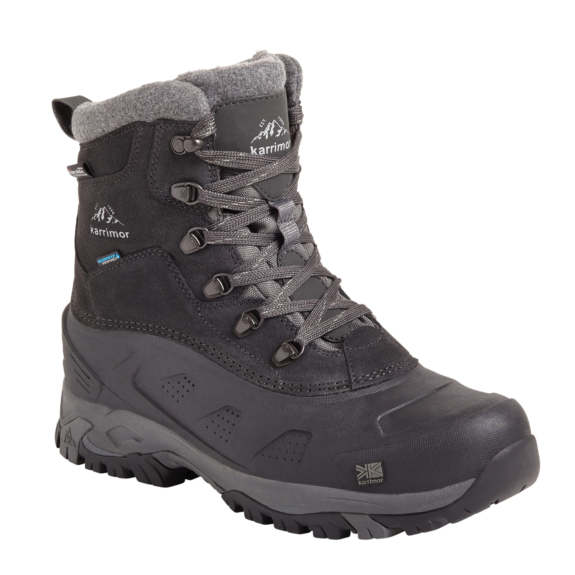 Karri̇mor Snowfur 3 Wt Black Erkek Siyah Bot