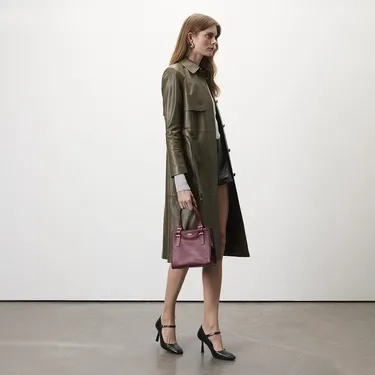  Seven Small Bordo Kadın Deri Omuz Çantası