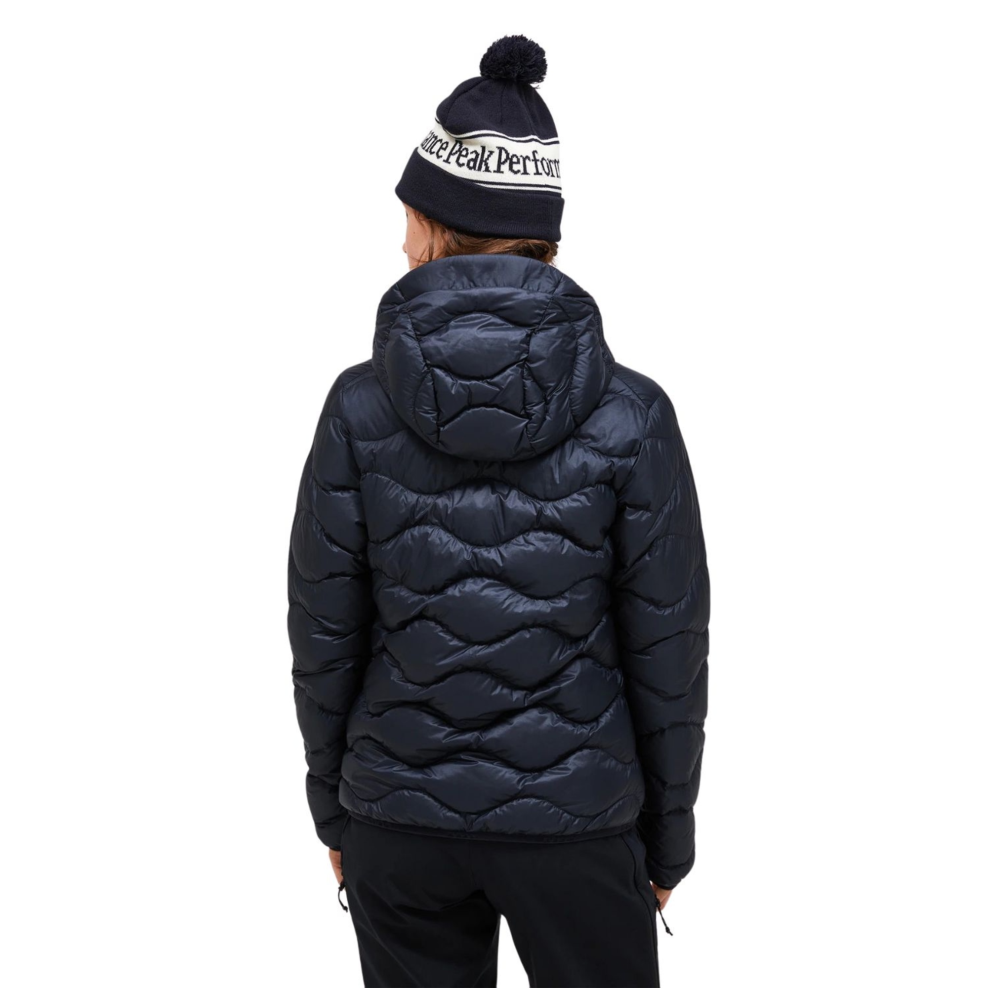 Peak Performance Helium Down Hood Jacket Kadın Siyah Outdoor Ceketi