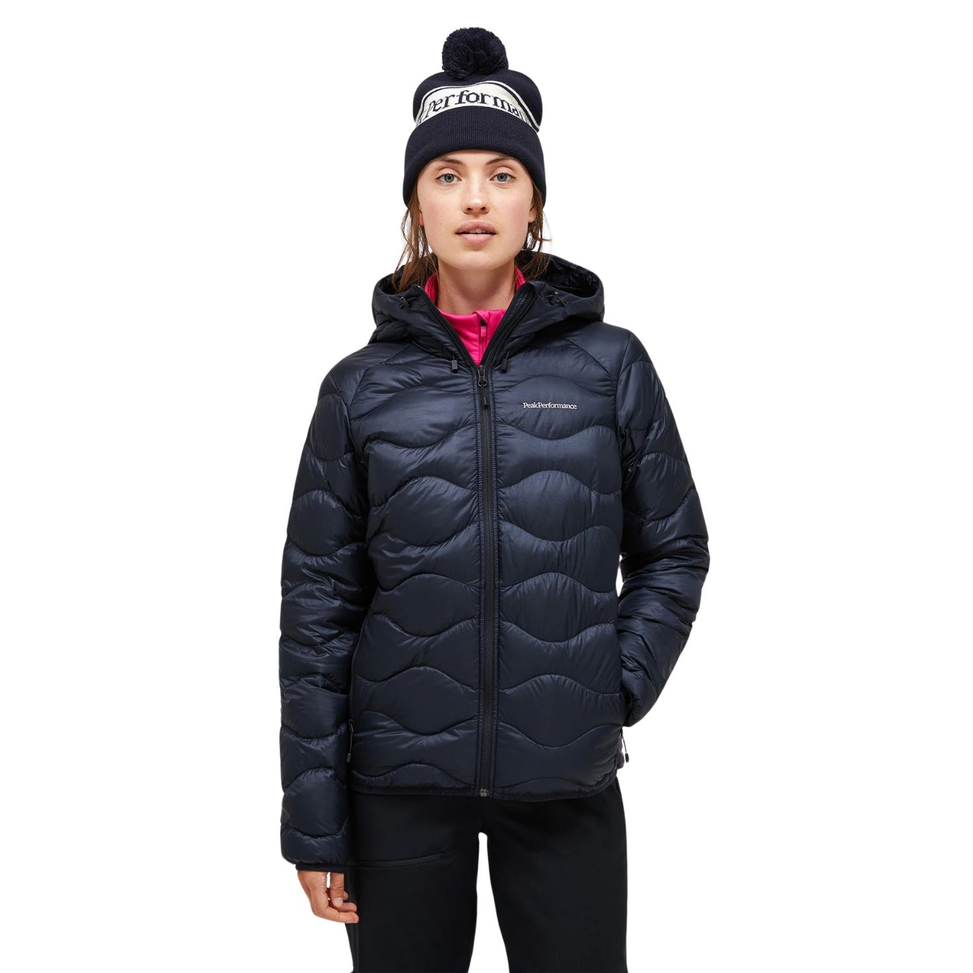 Peak Performance Helium Down Hood Jacket Kadın Siyah Outdoor Ceketi