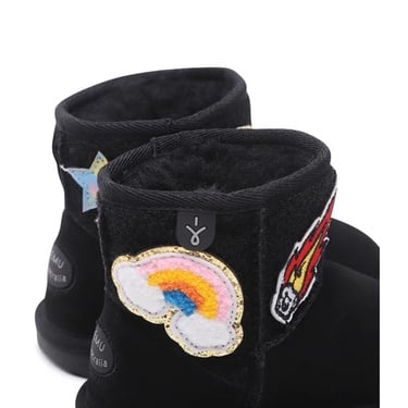  Emu Australia Wallaby Mini Play Unisex Çocuk Siyah Bot