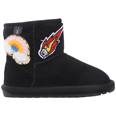  Emu Australia Wallaby Mini Play Unisex Çocuk Siyah Bot