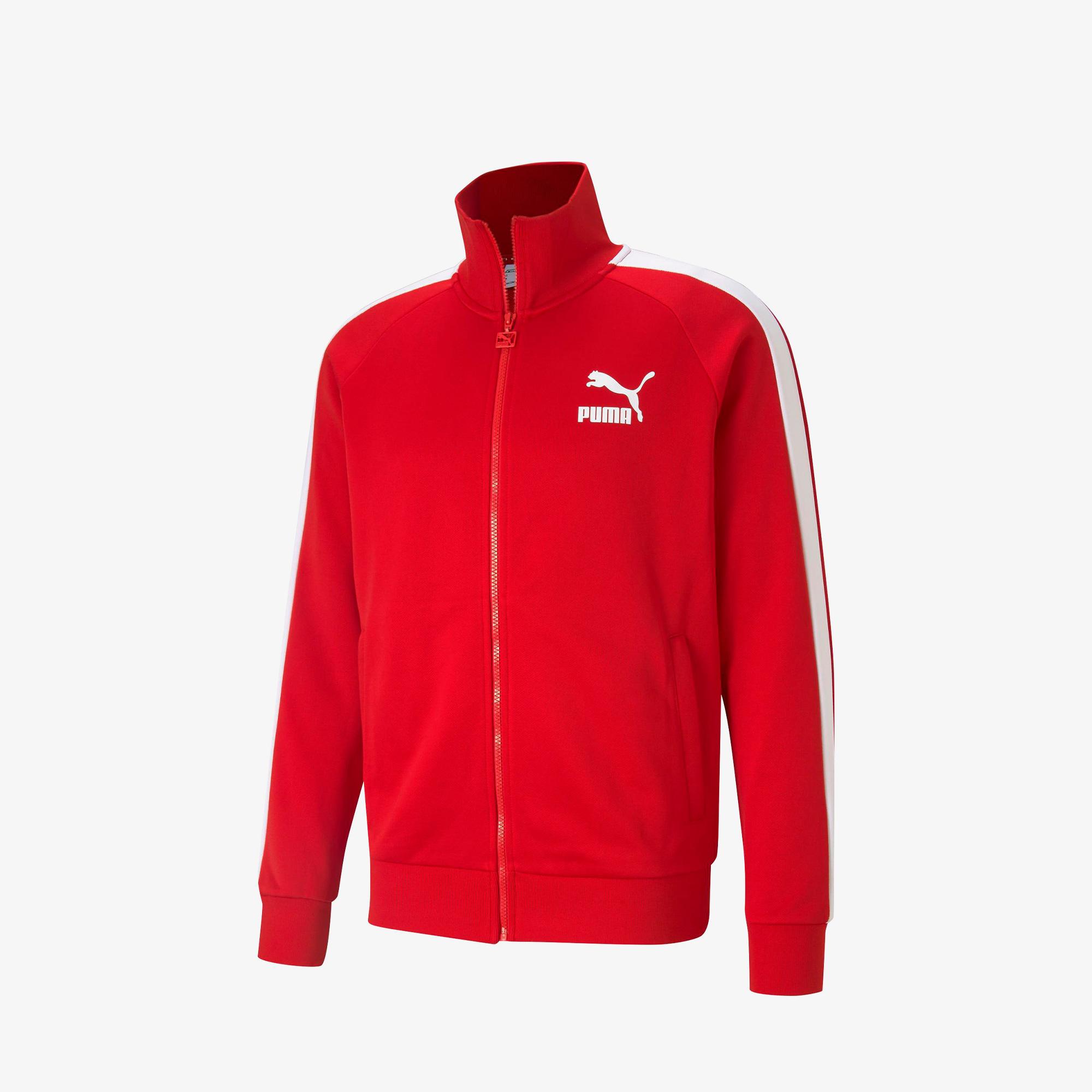 Puma Iconic T7 Erkek Kırmızı Eşofman Üstü