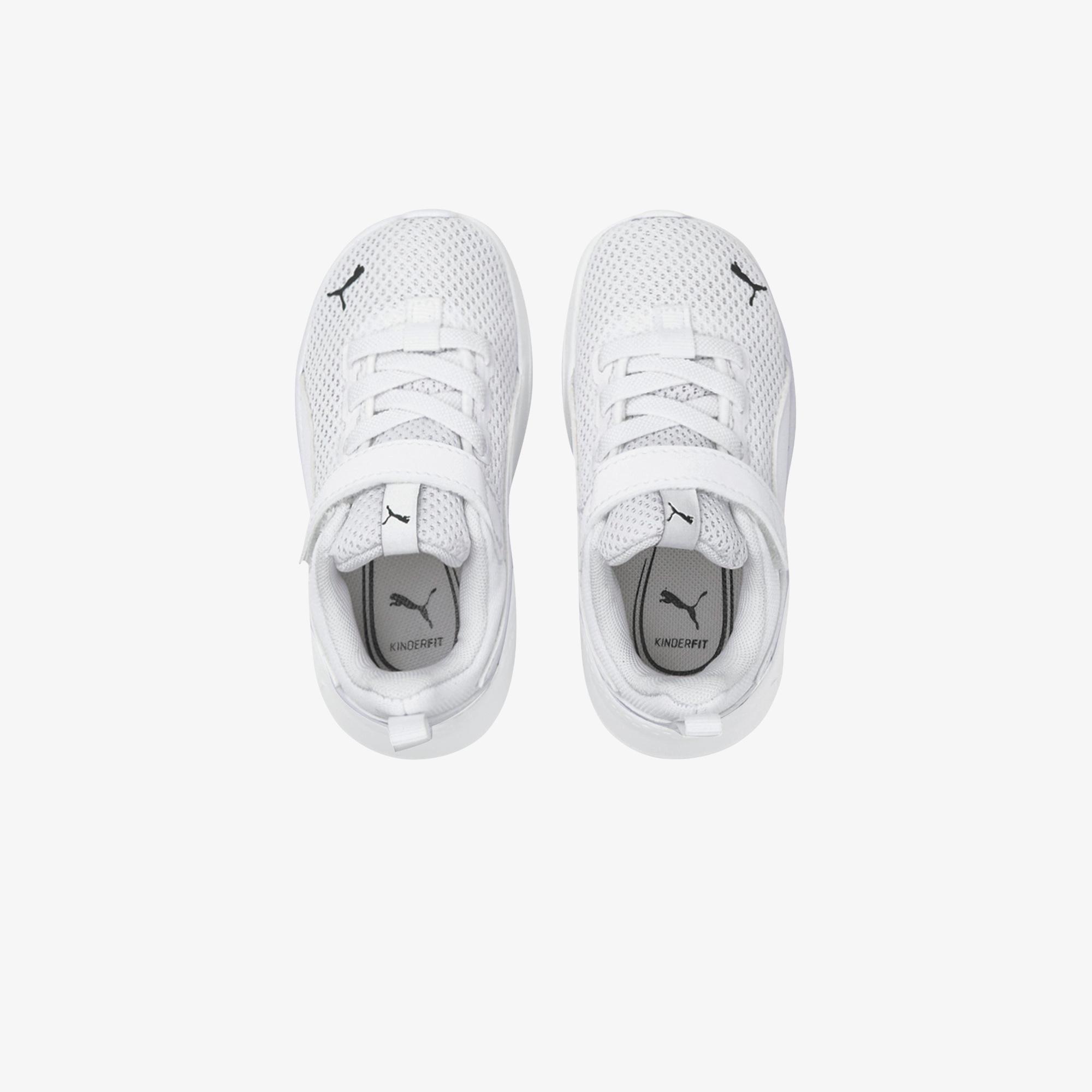 Puma Anzarun Lite Ac Çocuk Logolu Beyaz Spor Ayakkabı