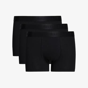 Tommy Hilfiger Trunk 3'lü Siyah Bantlı Lüks Erkek Siyah Boxer
