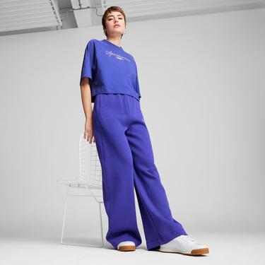  Puma Classics + Oversized Kadın Mor T-Shirt