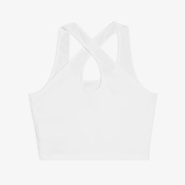  Puma Classics Crop Kadın Beyaz T-Shirt