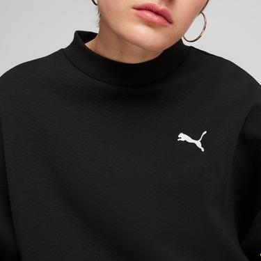  Puma Classics Oversized Crew Kadın Siyah Sweatshirt