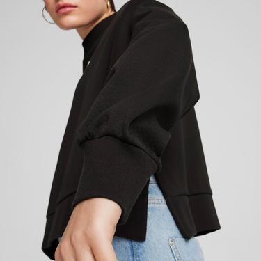  Puma Classics Oversized Crew Kadın Siyah Sweatshirt