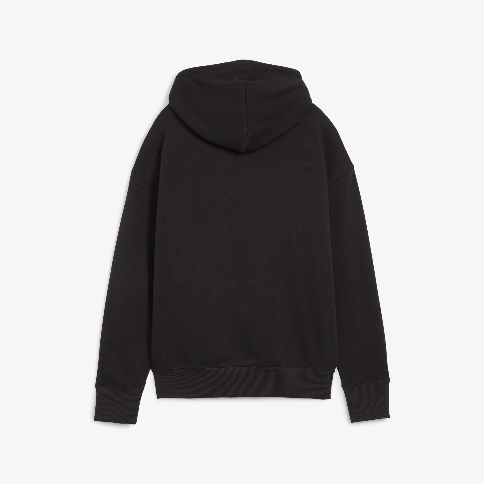 Puma Classics Shiny Logo Kadın Siyah Sweatshirt