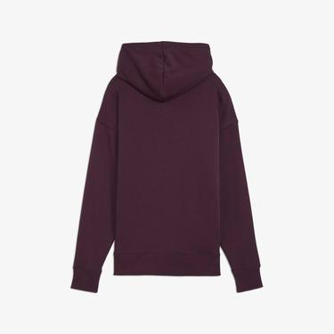  Puma Classics Shiny Logo Kadın Bordo Sweatshirt