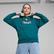 Puma Classics Shiny Logo Kadın Yeşil Sweatshirt