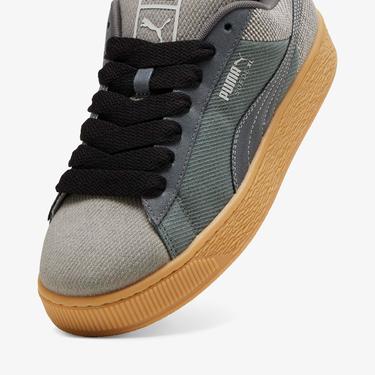  Puma Suede Xl Denim Unisex Gri Spor Ayakkabı