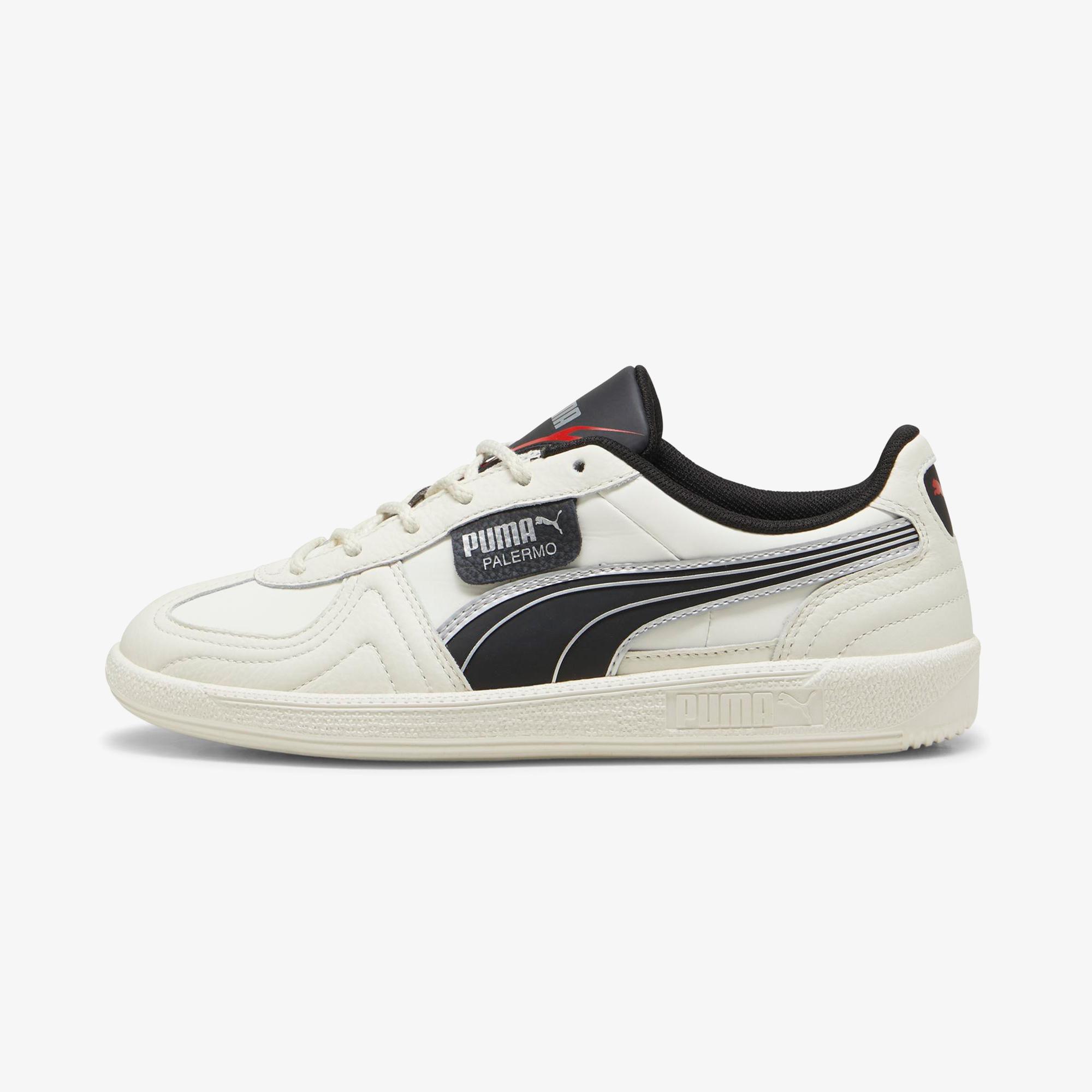 Puma Palermo W-Moto Ball Kadın SKrem Rengi Spor Ayakkabı