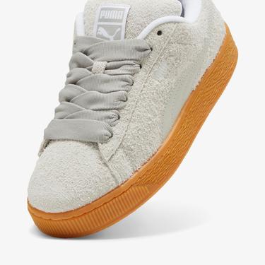  Puma Suede Xl Hairy Kadın Gri Spor Ayakkabı