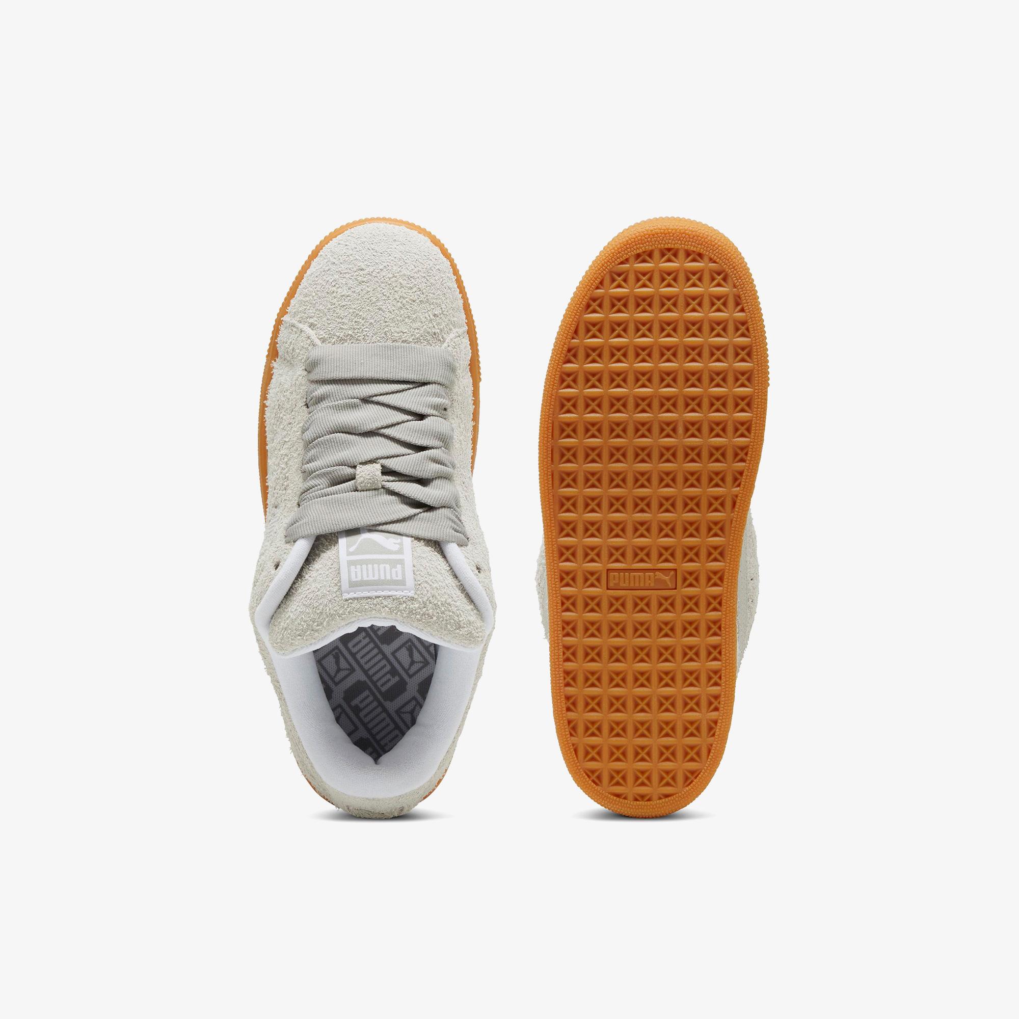 Puma Suede Xl Hairy Kadın Gri Spor Ayakkabı