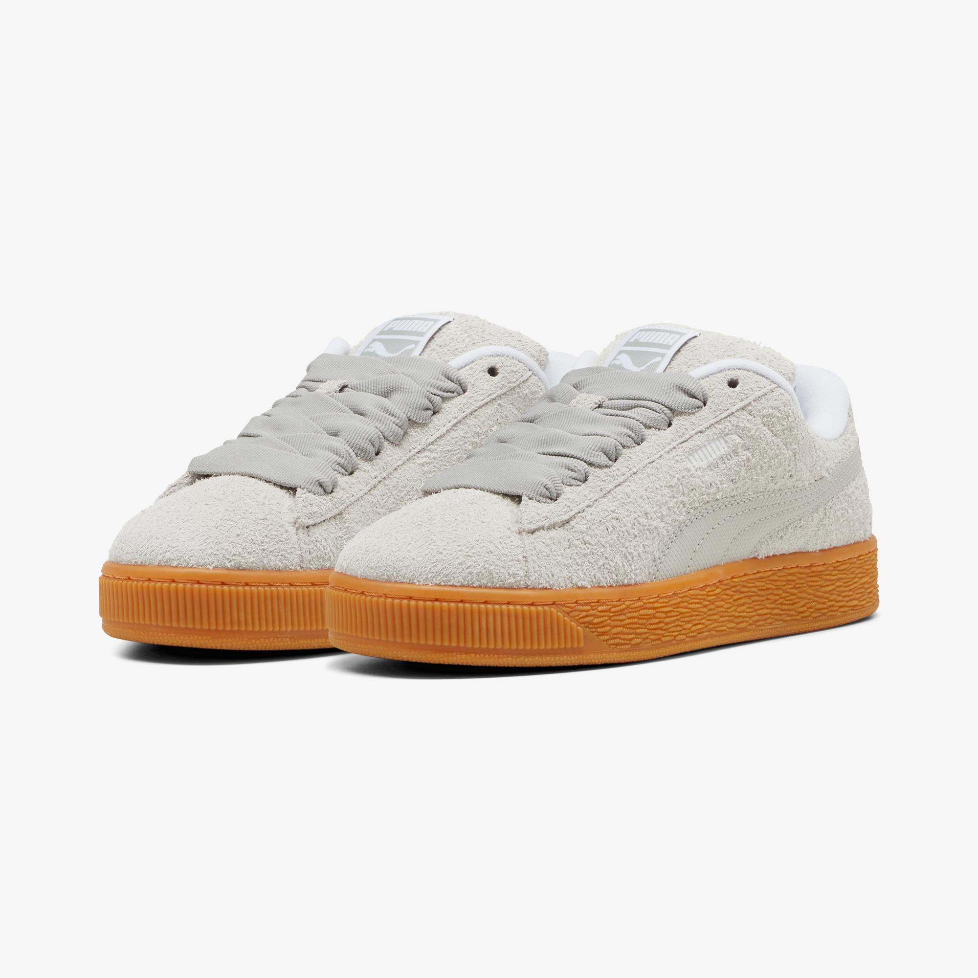 Puma Suede Xl Hairy Kadın Gri Spor Ayakkabı
