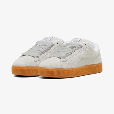  Puma Suede Xl Hairy Kadın Gri Spor Ayakkabı