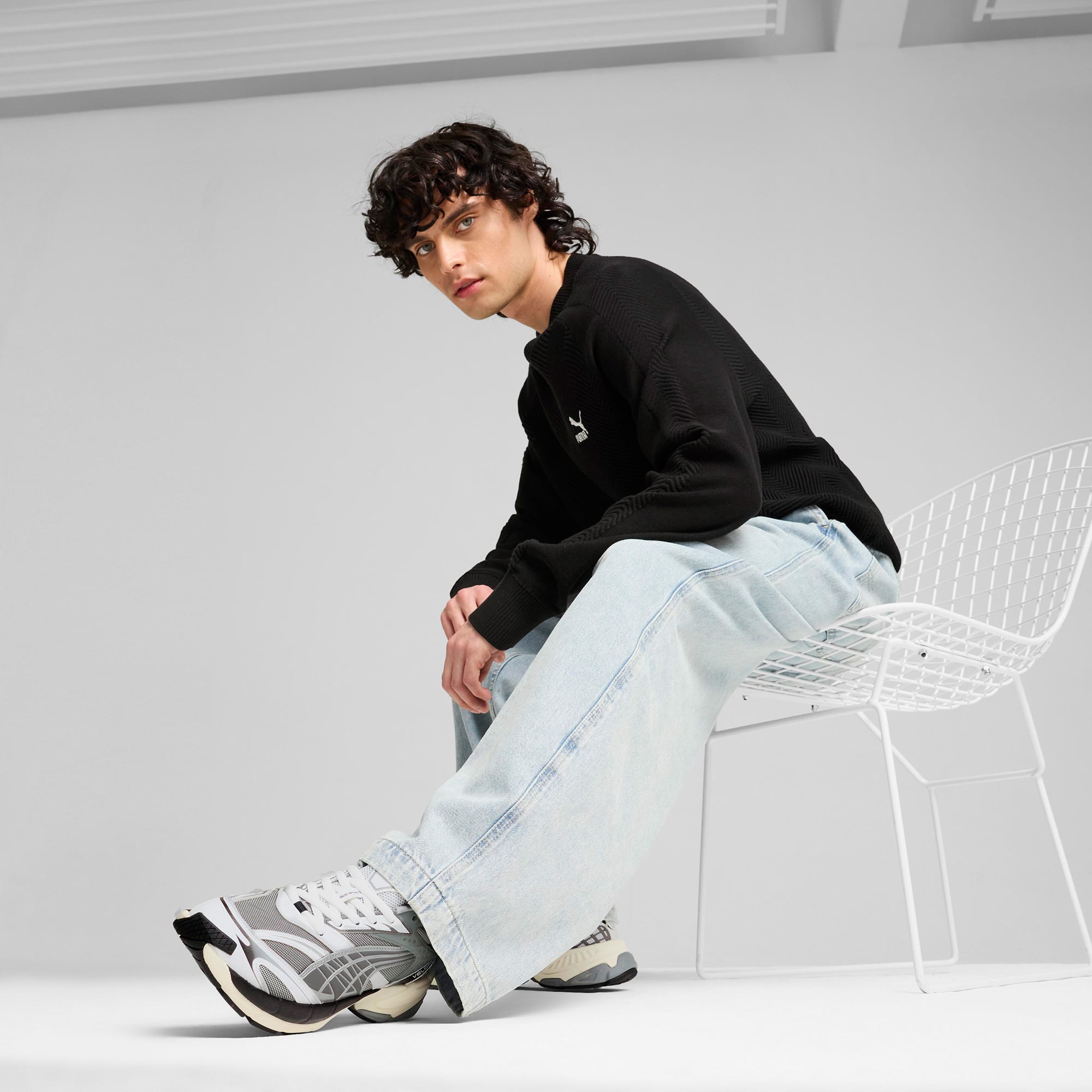 Puma Puma Velophasis Borninthe 2000S Unisex Beyaz Spor Ayakkabı Sneaker | FashFed Beyaz - 8. görsel