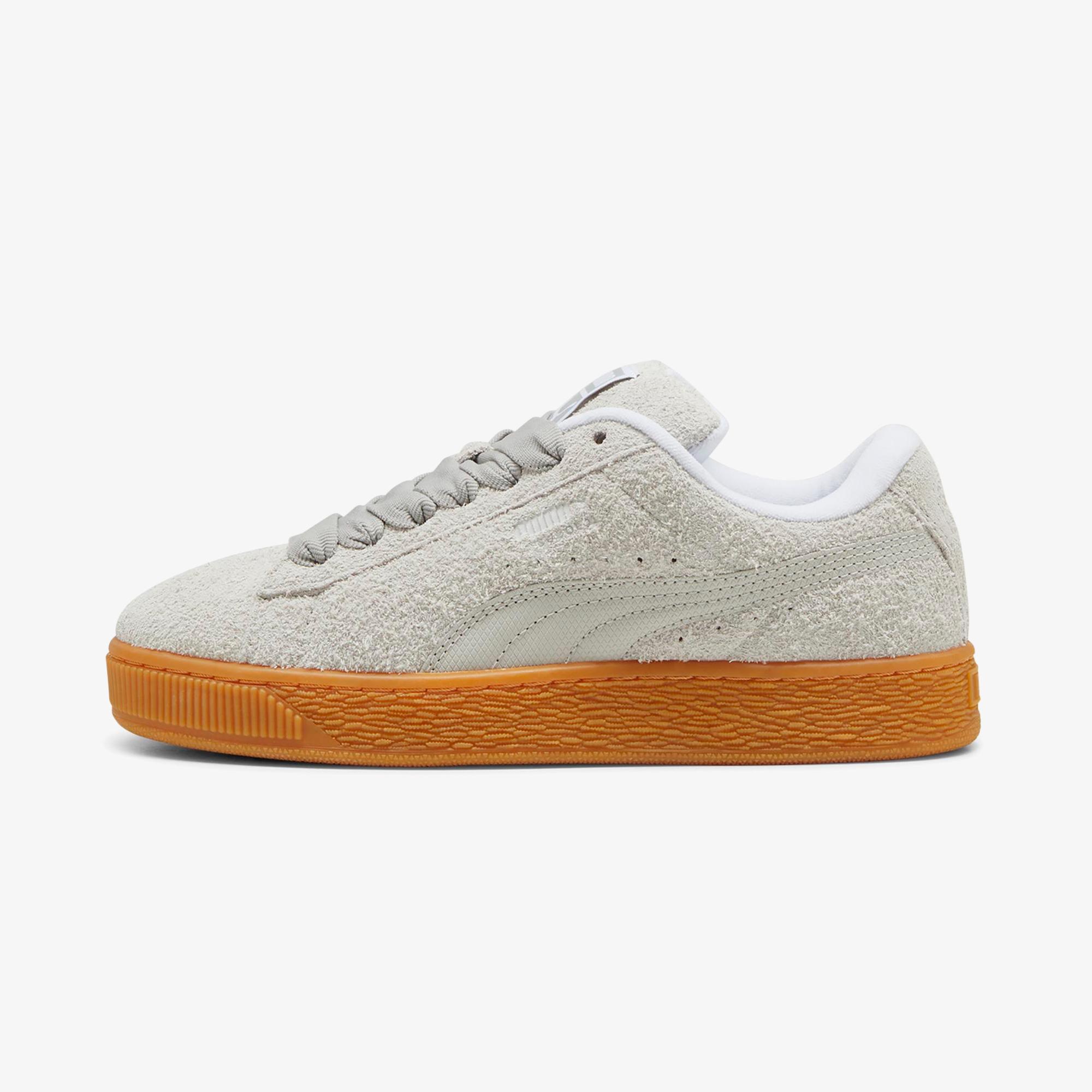 Puma Suede Xl Hairy Kadın Gri Spor Ayakkabı
