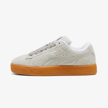 Puma Suede Xl Hairy Kadın Gri Spor Ayakkabı