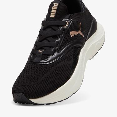  Puma Softride Mayve Leopard Kadın Siyah Spor Ayakkabı