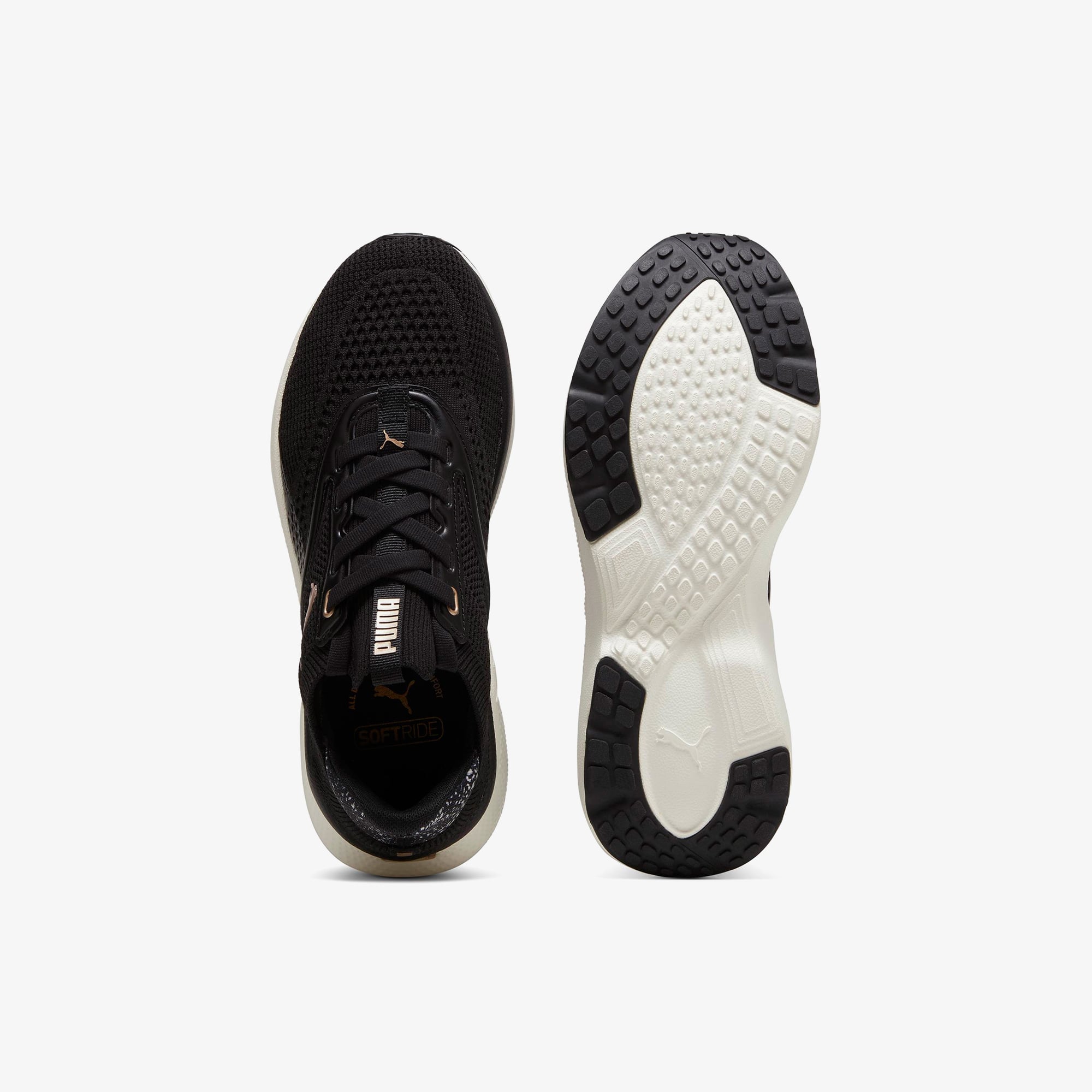 Puma Puma Softride Mayve Leopard Kadın Siyah Spor Ayakkabı Sneaker | FashFed Siyah - 5. görsel