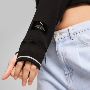  Puma Classics Relaxed Kadın Siyah Sweatshirt