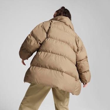  Puma Oversized Puffer Kadın Bej Mont