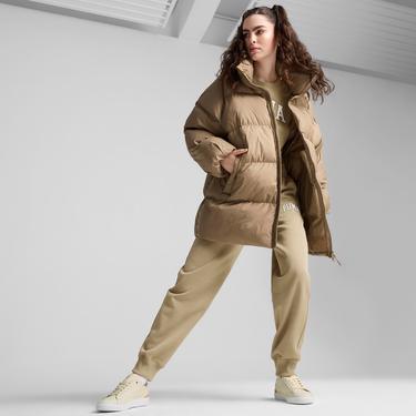 Puma Oversized Puffer Kadın Bej Mont
