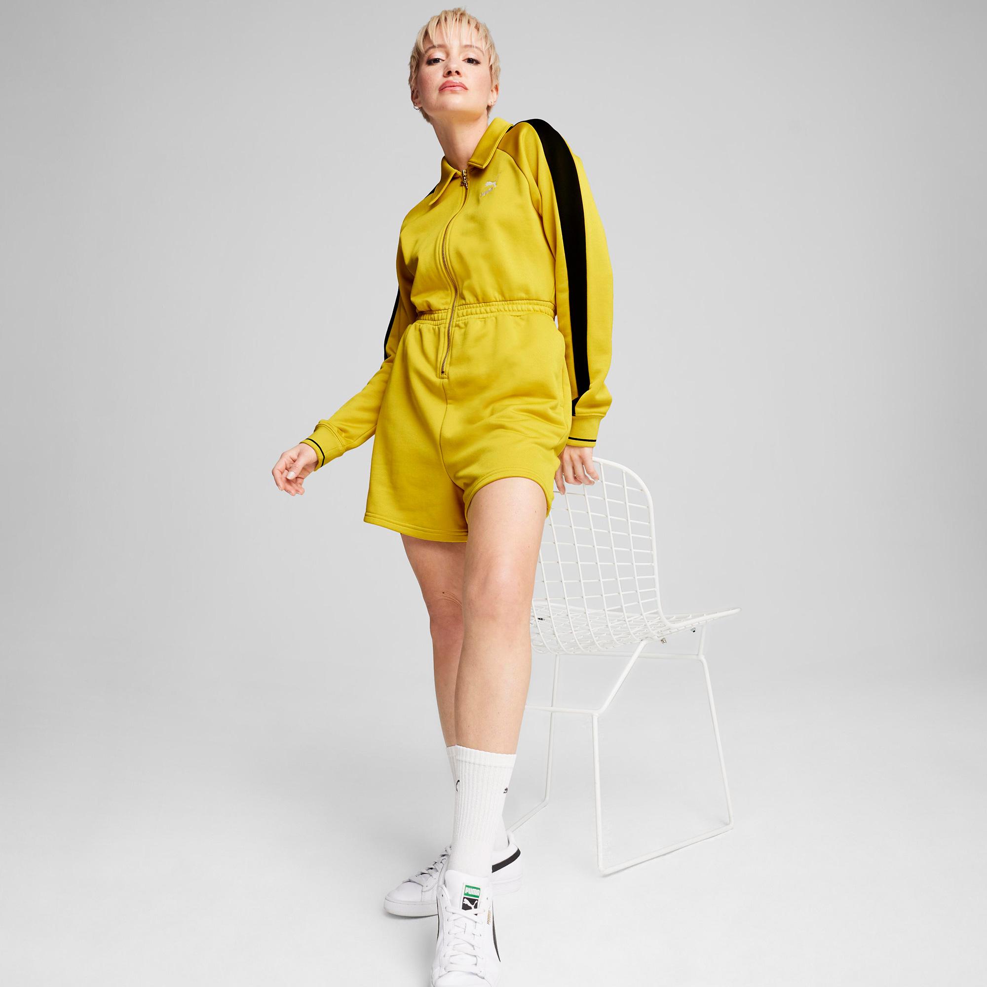 Puma T7 Romper Kadın Sarı Tulum