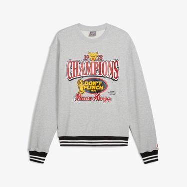  Puma Champs Crew Erkek Gri Sweatshirt